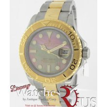 Rolex Yacht-master 16623 Stainless Steel 18k Yellow Gold Dark Mop Dial