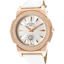 Rotary Els0014-tz2-06-16 Women's Evolution Tz2 Reversible White Crystal Leather