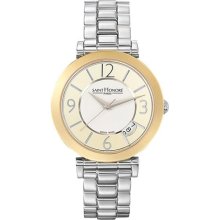 Saint Honore Women's 766111 4ATBN Opera Gold PVD and Steel Two-To ...