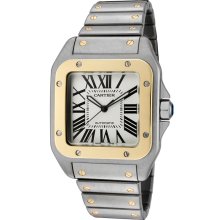 Santos De Cartier Galbee Automatic 18k Yellow Gold - Steel Watch