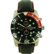 Sartego Mens SPC71-L Ocean Master Leather Band Chronograph