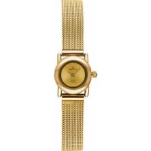 Sartego Svt622 Women's Watch Gold Tone Petite Dress Gold Dial Mesh Band