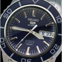 Seiko 5 Sports Men's Automatic 100m Watch Snzh53 Snzh53k1 Warranty,box, Rrp:Â£230