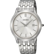 Seiko Gents Silver Stainless Steel Bracelet SKK703P1 Watch