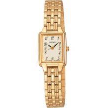 Seiko Gold Ladies Dress Gold-Tone Watch