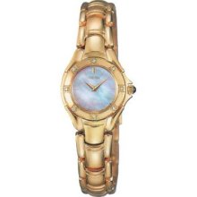 Seiko Gold-Tone Diamond Ladies Watch SUJ620