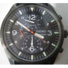 Seiko Japan Men's Watch Chrono Stainless S.hardlex Fabric Original Edition