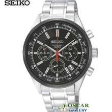 Seiko Neo Sports Ssb045p1 Chronograph Men's Watch 2 Years Warranty