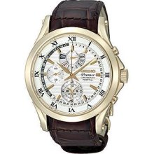 Seiko Premier Chronograph Perpetual Mens Watch SPC054