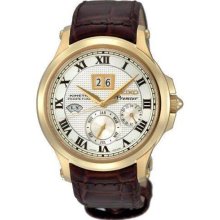 Seiko Premier Kinetic Perpetual Mens Watch SNP044