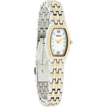 Seiko Quartz Diamond Ladies Two Tone Dress Watch SUJG16