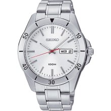Seiko Sgga73 Men's Bracelet Stainless Steel Band Silver Dial Watch