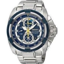 Seiko Velatura Chronograph Alarm Watch Mens SNAE19