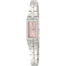 Seiko Women's Dress Pink Dial Stainless Steel Watch