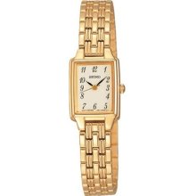 Seiko Women's Dress Watch - Gold-Tone Bracelet - Gold-Tone Dial - SXGL64