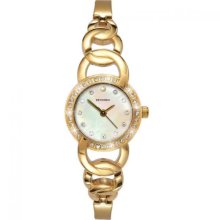 Sekonda Women's Quartz Watch With Mother Of Pearl Dial Analogue Display And Gold Bracelet 4396.27