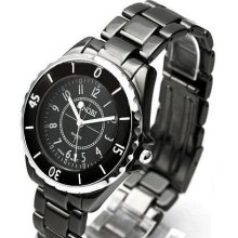 Sinobi New Women's Black Wrist Watch Ladie's Luxury Quartz Titanium Fashion