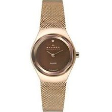 Skagen Black Label 2-Hand with Diamond Marker Women's watch #432SRRD