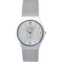 Skagen Mother Of Pearl Dial Stainless Steel Ladies Watch 233lssw