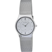 Skagen Women's O233SSSC Quartz Silver Dial Stainless Steel Watch - 233