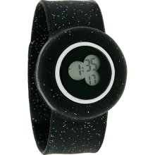 Slap-On Snap Bracelet XL 43MM Black Sparkle Jelly Digital Quartz Fashion Watch