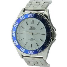 Slazenger Mens Blue Bezel Watch/official Stockist/ (rrpÂ£35)