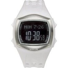Solus Unisex Digital Lcd Dial Date Backlight White Pu Casual Watch Sl-100-002