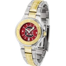 South Carolina Gamecocks Ladies Stainless Steel and Gold Tone Watch