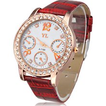 Special New Red Band Quartz Wrist Watch