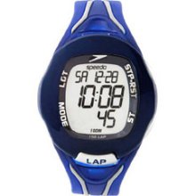 Speedo Full Size 150 Lap Watch with Top Pusher - Blue/Grey