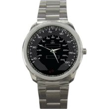 sport metal watch (watch for man) - Stainless Steel - Adjustable