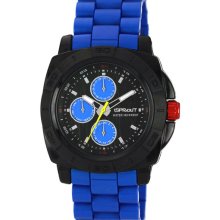 SPROUT Watches Round Dial Bracelet Watch, 45mm Blue/ Black