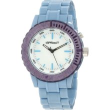 Sprout Womens Eco Friendly Analog Resin Watch - Blue Resin Bracelet - Pearl Dial - ST/6500MPLB