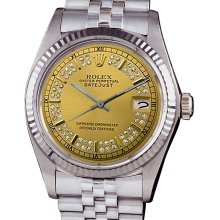 Stainless steel rolex man datejust watch diamond dial