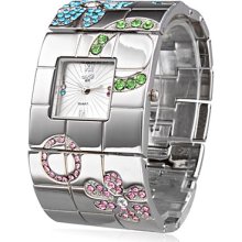 Steel Silver Fashion Bangle Women's Watch