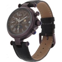 Steinhausen Women's 'Three Eyes' Coffee Steel Automatic Watch (coffee)