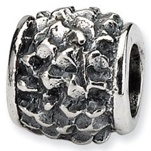Sterling Silver Reflection Kids Floral Bali Bead