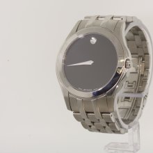 Striking Mens Movado Corporate Exclusive Quartz Stainless Steel Watch 0605973