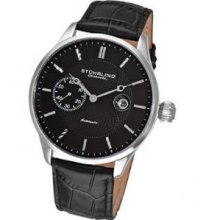 Stuhrling Original 148B.33151 Mens Classy watch on a Stainless Steel Case with Black Dialandamp;#44; Silver Tone Hands and Markers