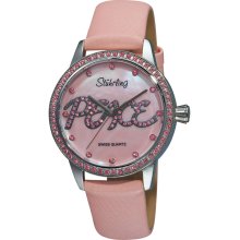 Stuhrling Original Women's Pink Mother Of Pearl Dial Watch 519P.1115A9