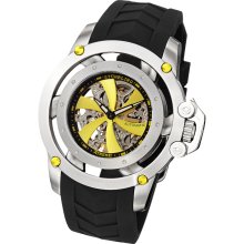 Stuhrling Xtreme Men's Impulse Automatic Skeleton Rubber Strap Watch (Stuhrling Original Men's Watch)