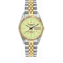 Swanson Pale Green Metallic Watch