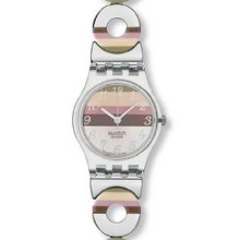 Swatch Metallic Dune Ladies Quartz Watch LK258G