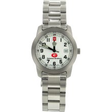 Swiss Army 24973E Ladies Swiss Army Watch with Round White Dial and Au