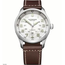 Swiss Army Victorinox 241505 Mens Leather Airboss Mechanical Watch