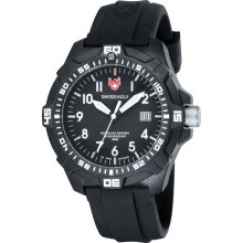 Swiss Eagle Men's 'Ever Brite' Black Dial Watch (Ever Brite Black White Watch)