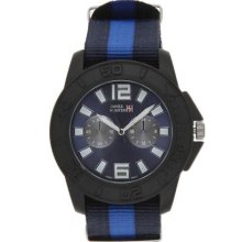 Swiss Hunter Sh2420-bl Round Black Blue Watch