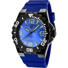 Swiss Legend Men's 'Expedition' Blue Dial Blue Silicon Watch ...