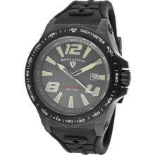Swiss Legend Watch 10043-bb-014 Men's Sprint Racer Gray Dial Black Silicone