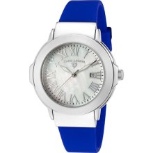 Swiss Legend Watch 20032-02-blue Women's South Beach White Mother Of Pearl Dial